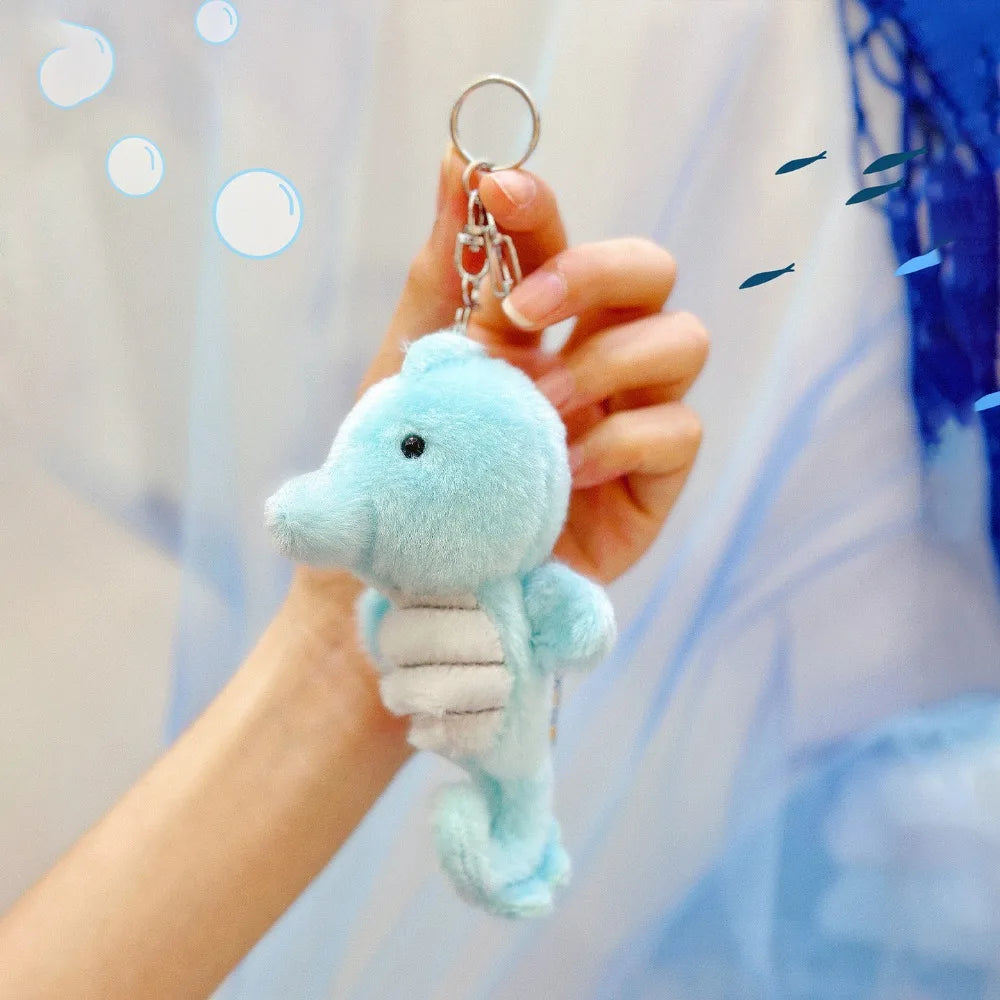 Plush Key Chains Bag Hanging Pendant Car Key Ring Mini Rabbit Hair Bow Bag Strap Cute Bunny Couple Keychain