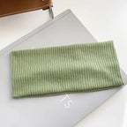 Autumn and Winter Wide Edge Elastic Women Hairband Makeup Wash Face Headband Sports Knitted Headpiece Headband