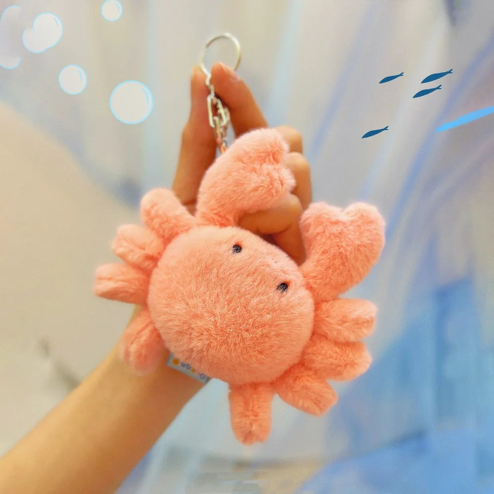 Plush Key Chains Bag Hanging Pendant Car Key Ring Mini Rabbit Hair Bow Bag Strap Cute Bunny Couple Keychain