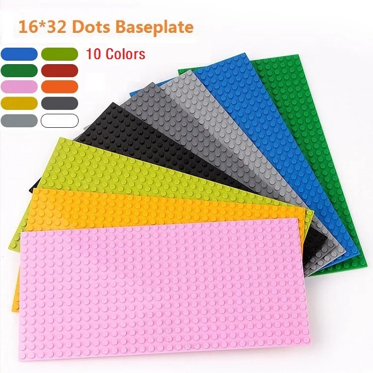 Baseplates 32x32 16x32 Dots Classic Base Plates MOC Bricks City Dimensions Building Blocks Figures Construction Toys