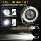 Car COB Auto DRL Led 12V HeadLamps Angel Eyes Fog Lamp Waterproof Headlights Daytime Running DayLight Turn Signal Trunk Led