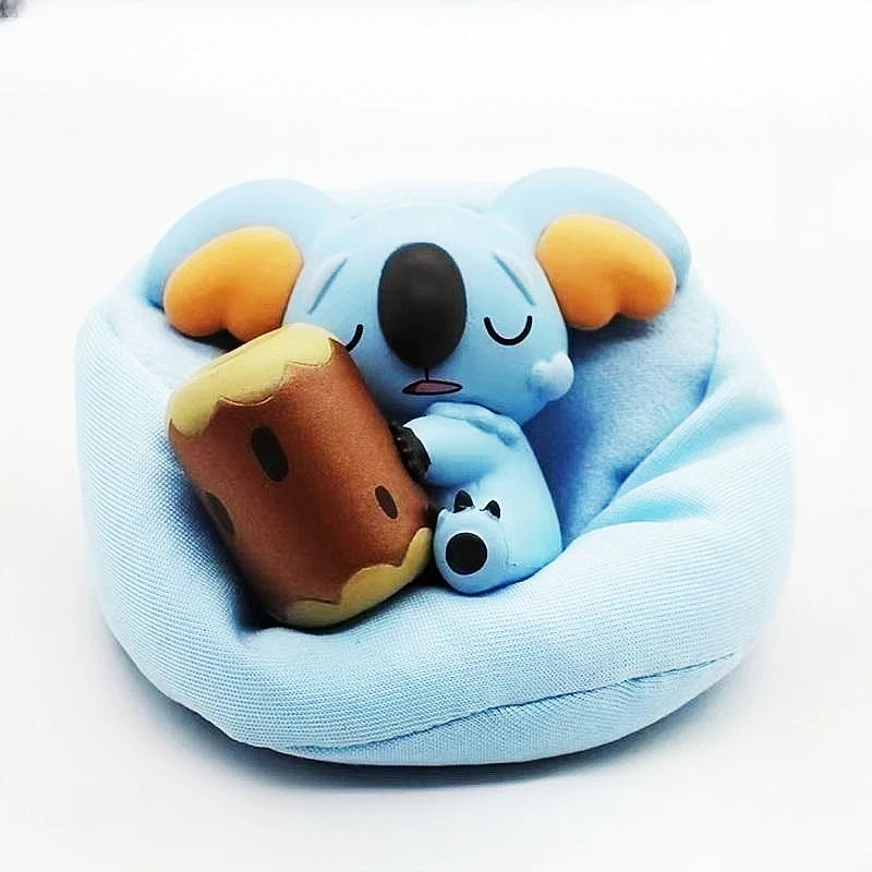 6 Pcs Anime Pokemon Model Kit Characters Figure Starry Dream Pikachu Eevee Series Car Interior Hand Sleeping Position Toys Gifts