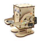 Robot Eating Coin Wood DIY Model Teaching Learning Stem Project for Kid Science Education Experiment Education Toy Assemble Kit
