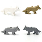 MOC Animal Scene Building Blocks Zoo Ducks Cat Dog Penguin Eagle Dove Wolf Bear Deer Shark Snake Mice Sheep DIY Toys Bricks K055