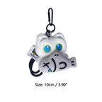 Cute Cartoon Plush Black Cat Keychain Bag Pendant Decoration Kawaii Stuffed Doll Toy Car Keyring Accessories Couples Gift
