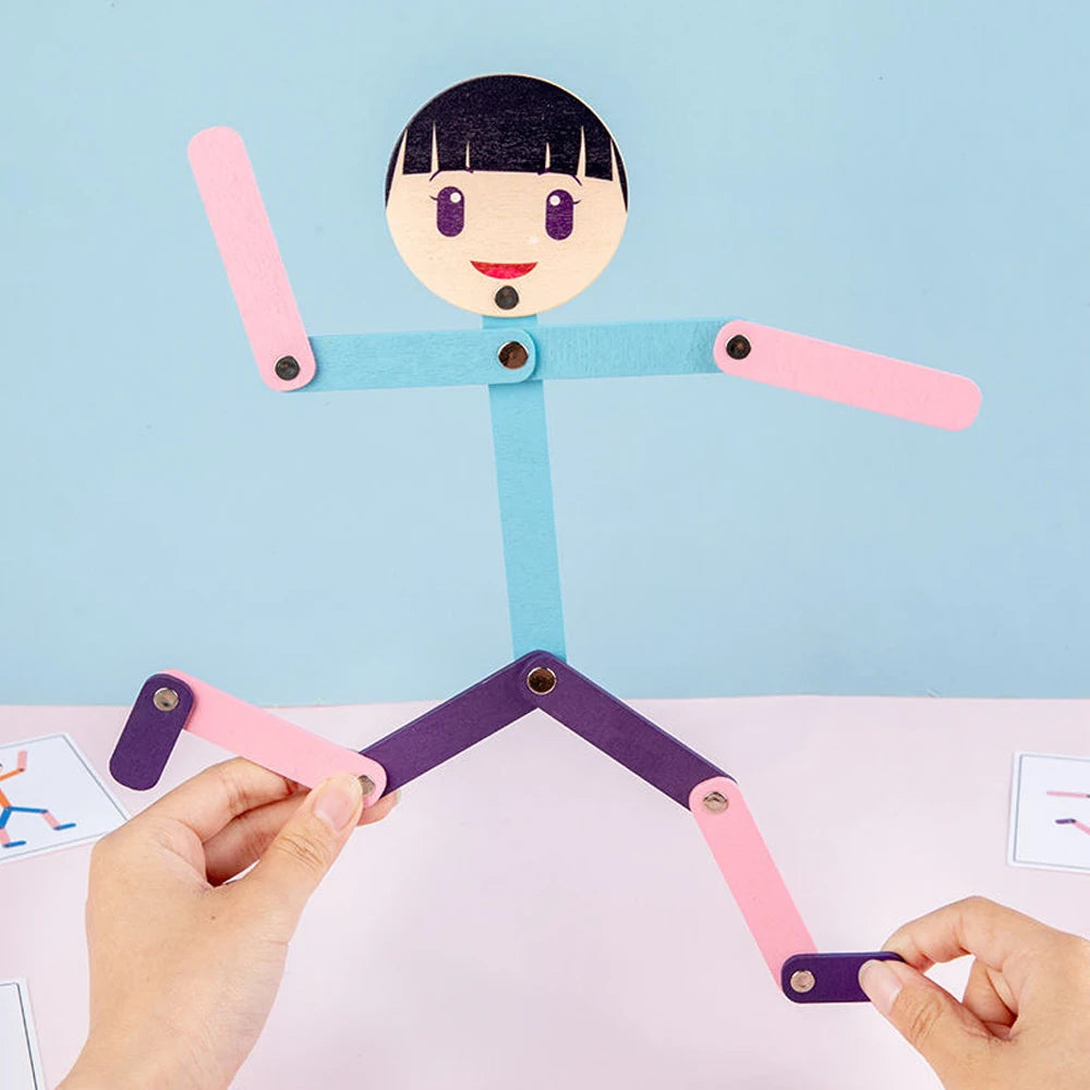 Montessori Material DIY Puzzle Toys Boards Educational Game Early Learning Toy For Children Preschool Fine Motor Training