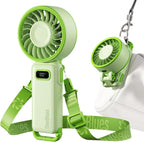 Diveblues Portable Turbo Fan, 100 Speed Handheld Fan with Strong Airflow, Foldable 4 in 1 Personal Fan for Neck, Desk & Travel, USB-C Rechargeable, Lightweight for Summer, Concerts & Outdoor Use
