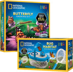 National Geographic Bug Catcher Kit and Outdoor Insect Habitat for Kids | 360-Degree Viewer, 2 Magnifying Lenses, Catching Net, Tweezers, Outdoor Exploration Toy, Insect Science, Birthday Gift