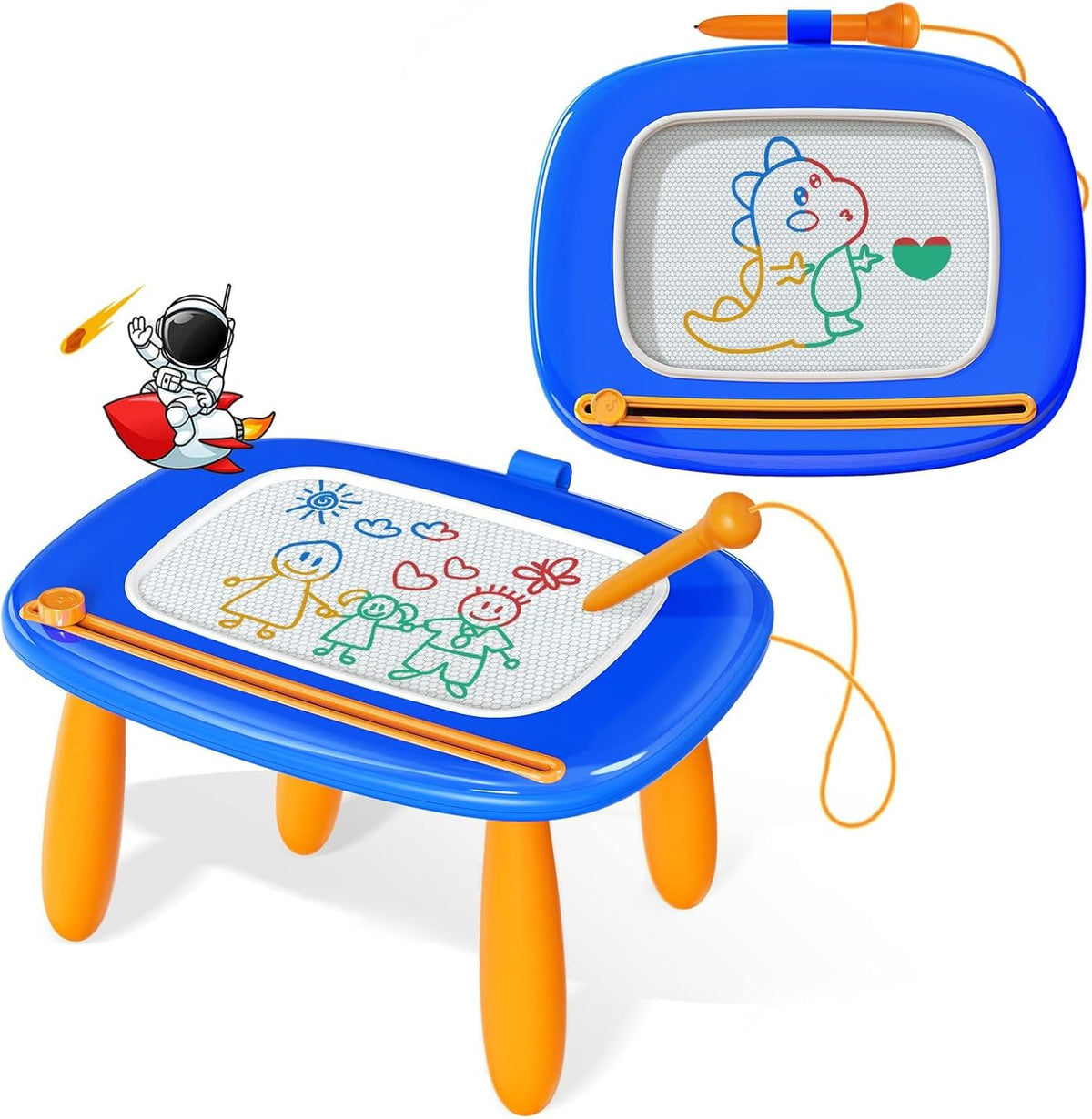 Kikidex Magnetic Drawing Board, Toddler Girl Toys for 1-3 Year Old, Doodle Board Pad Learning and Educational Toys for 1 2 3 Year Old Baby Kids Birthday Gift