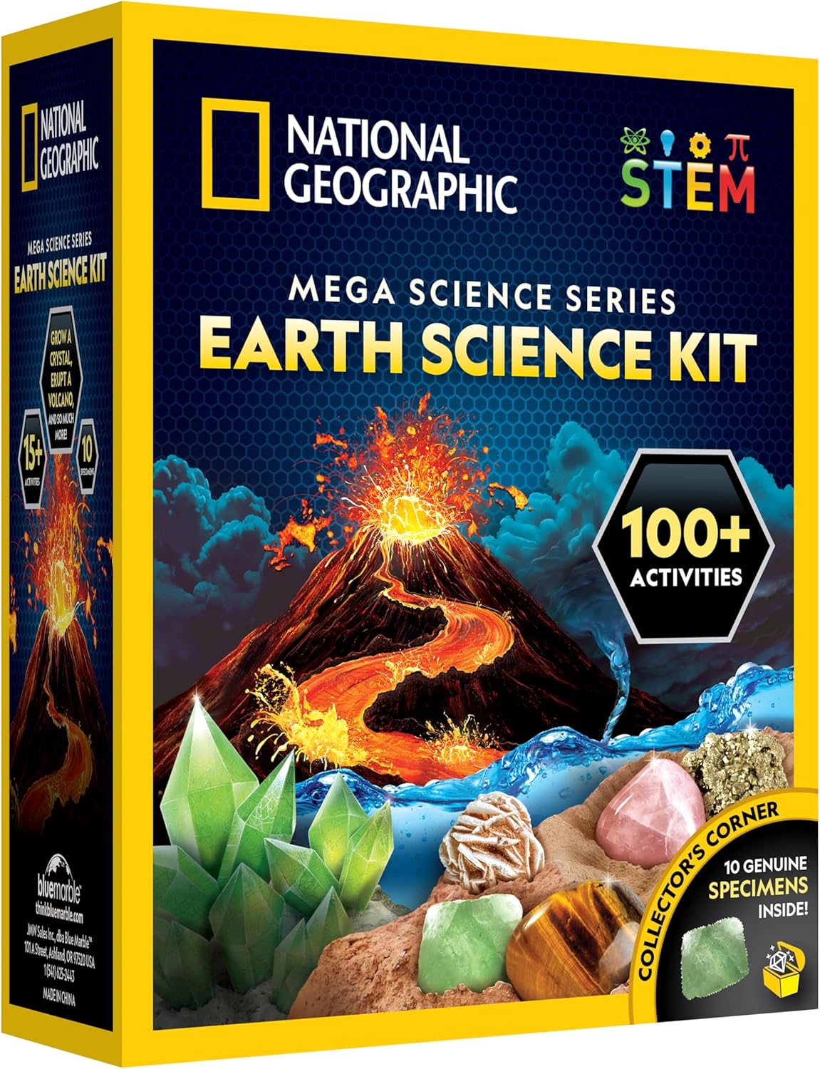 National Geographic Mega Space Science and Craft Activity Kit for Kids | 100+ Pieces, Launch a Rocket, Create Glowing Constellations, Paint a Solar System, Space STEM Crafts, Birthday Gift