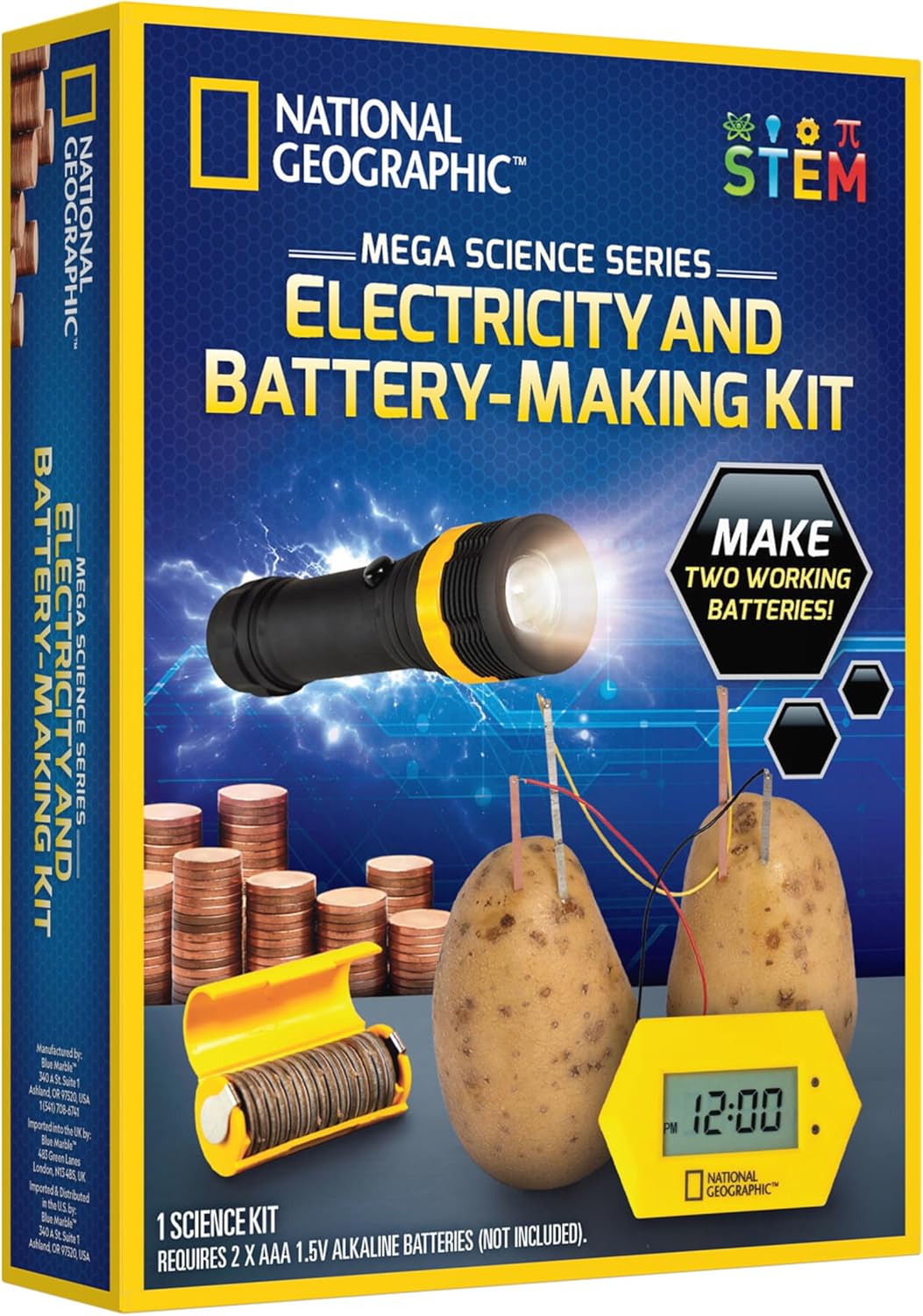 National Geographic Mega Space Science and Craft Activity Kit for Kids | 100+ Pieces, Launch a Rocket, Create Glowing Constellations, Paint a Solar System, Space STEM Crafts, Birthday Gift