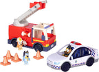 Bluey Heeler 4WD Family Toddler Toy Car, Pretend Play Toys, 4 Figures | Surfboards and sticker sheet, Bluey toy playset for kids ages 3+, Bluey and Bingo toys