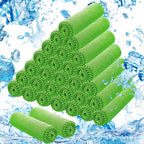 30Pack Cooling Towels for Neck and Face (40"x12"), Ice Microfiber Cooling Towels Bulk for Workout Chill Sweat Towels Cooling Neck Wraps for Gym Yoga Golf Running Sport
