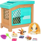 Little Live Pets Bunny Mama Surprise Toy Set, Hutch Interactive Animal Playset with 3 Surprise Babies, 20+ Sounds, Bunny Accessories for Girls Ages 3+ | 20+ sounds, deluxe hutch, 20+ care accessories, repeatable play, interactive pet toy for girls ages 3+