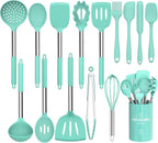 Stainless Steel Kitchen Cooking Utensil Set, Umite Chef 15 pcs Cooking Utensils - Nonstick Kitchen Utensils Cookware Set Spatula Set -Kitchen Gadgets Utensils Set, Kitchen Tools Gift