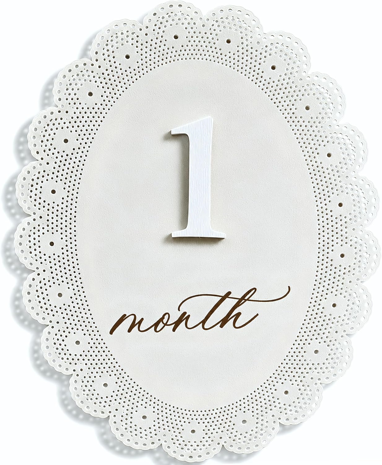 Baby Girl Monthly Milestone Signs, 1-12 Monthly Baby Milestone Girl, Newborn Photography Props Double-Sided, Nursery Decor for Girls