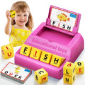 Montessori Matching Letter Game Toys for 3 4 5 Year Old Boy Girl Gifts Kids | Early Educational Learning Spelling Toys for Toddler, Preschool, Bigger Size, Storage Function, Christmas Birthday Gifts