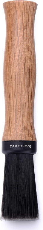 Normcore Barista Brush - Coffee Grounds Cleaning Brush - Natural Black Stained Oak Wood Handle Coffee Brush - Espresso Machine Cleaning Brush